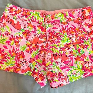 Lily Pulitzer Tiger Print Pink Shorts